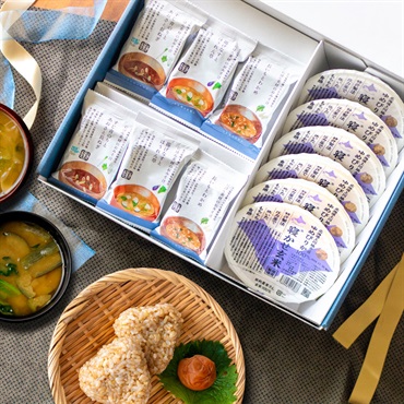 YUWAERUいいものギフト 寝かせ玄米ゆめぴりか100%・にほん素材のおみそ汁